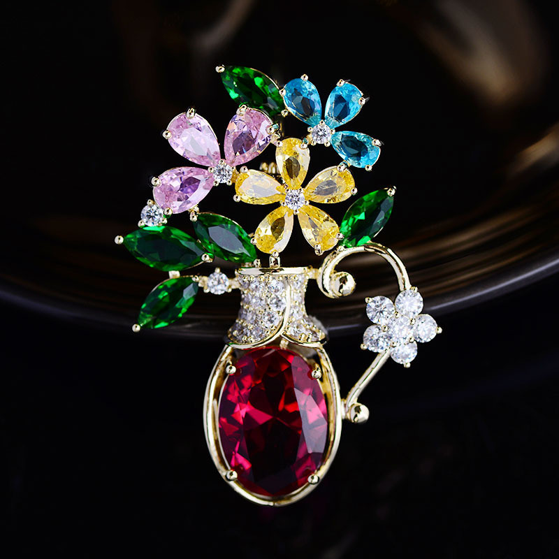 Women Accessories Bouquet - OKILY Elegant Winter Hat Scarf Brooches