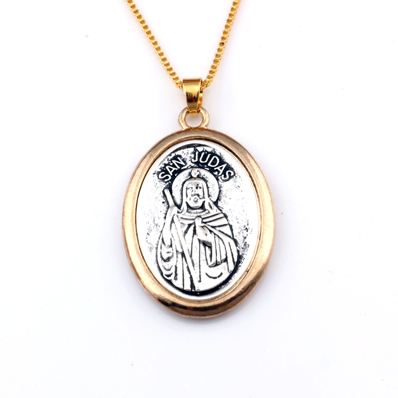 Women Juda Accessories - 1Pc Two-Tone San Judas Tadeo Ruega