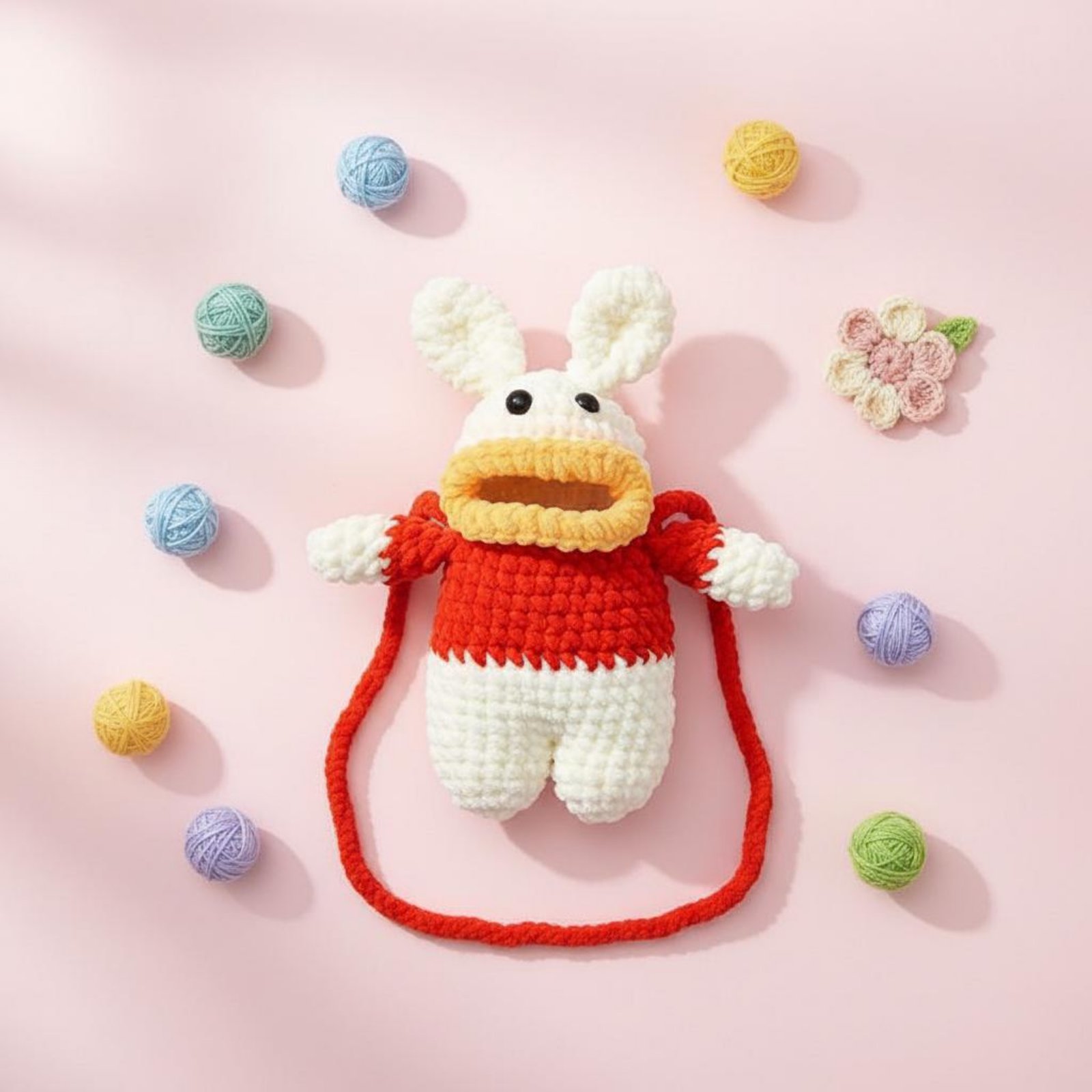 Women Accessories Bag - Crochet Frog Phone Bag Crocheted Handmade