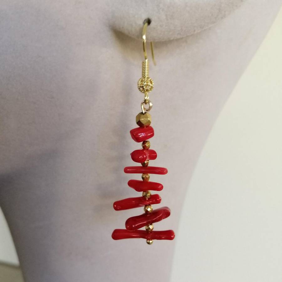 Women Irregular Branch Red Cor - Tassel Earrings Boho recension och pris
