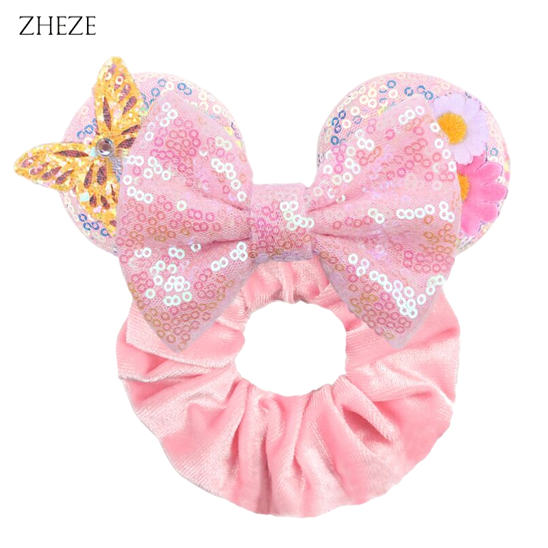 1pc Mouse Ears Hair Scrunchies - Hair Tie Velvet recension och pris