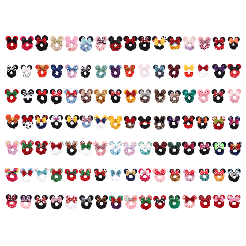1pc Mouse Ears Hair Scrunchies - Hair Tie Velvet recension och pris