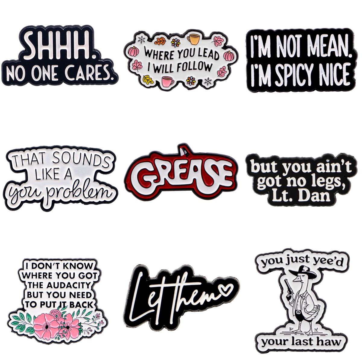 I DON'T KNOW Brooches For Wome - Women Accessories Quotes recension och pris