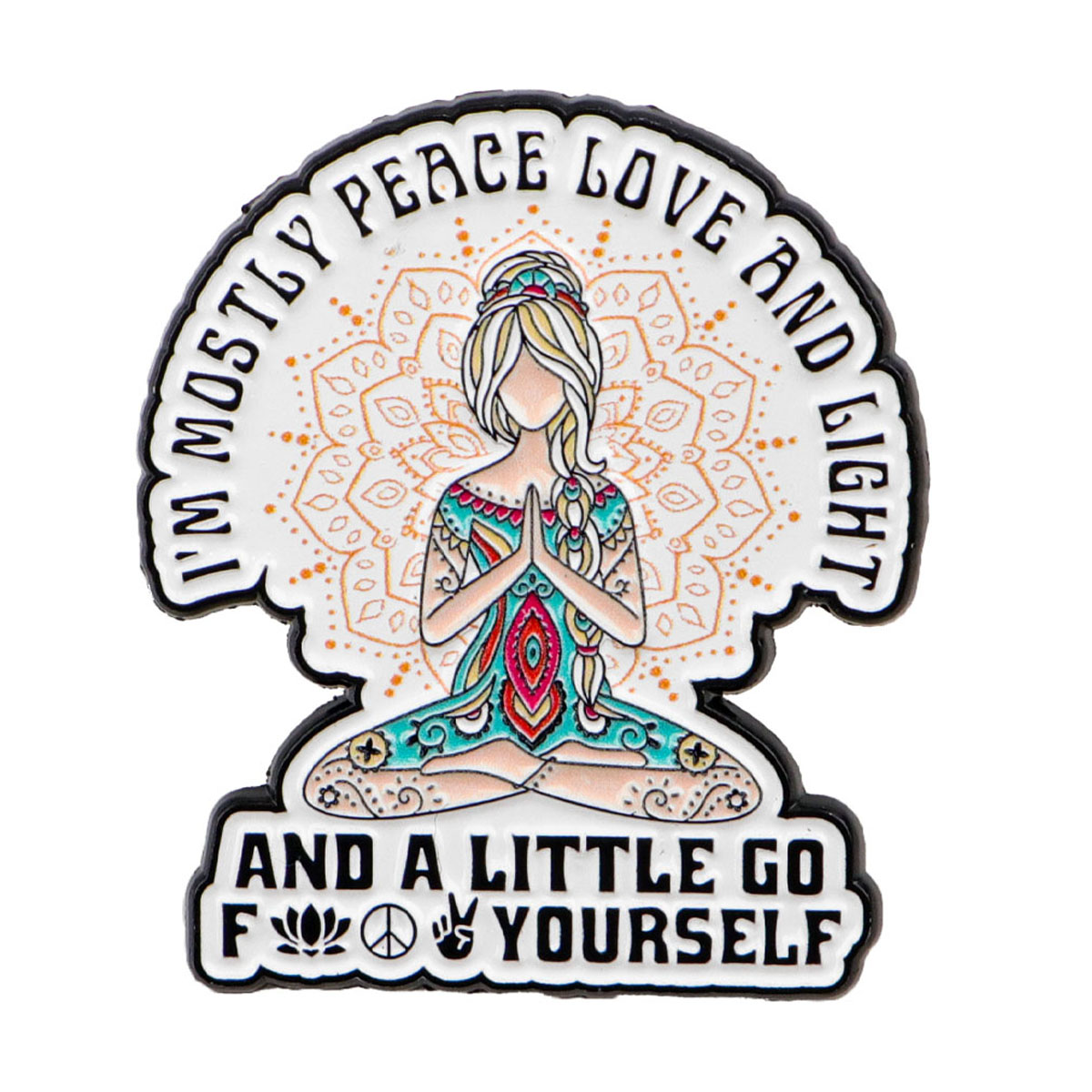 Funny Yoga Enamel Pins Humorou - Women Accessories Quotes recension och pris