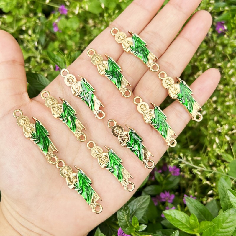 10PCS Green Saint Jude Bracele - Women Juda Accessories recension och pris