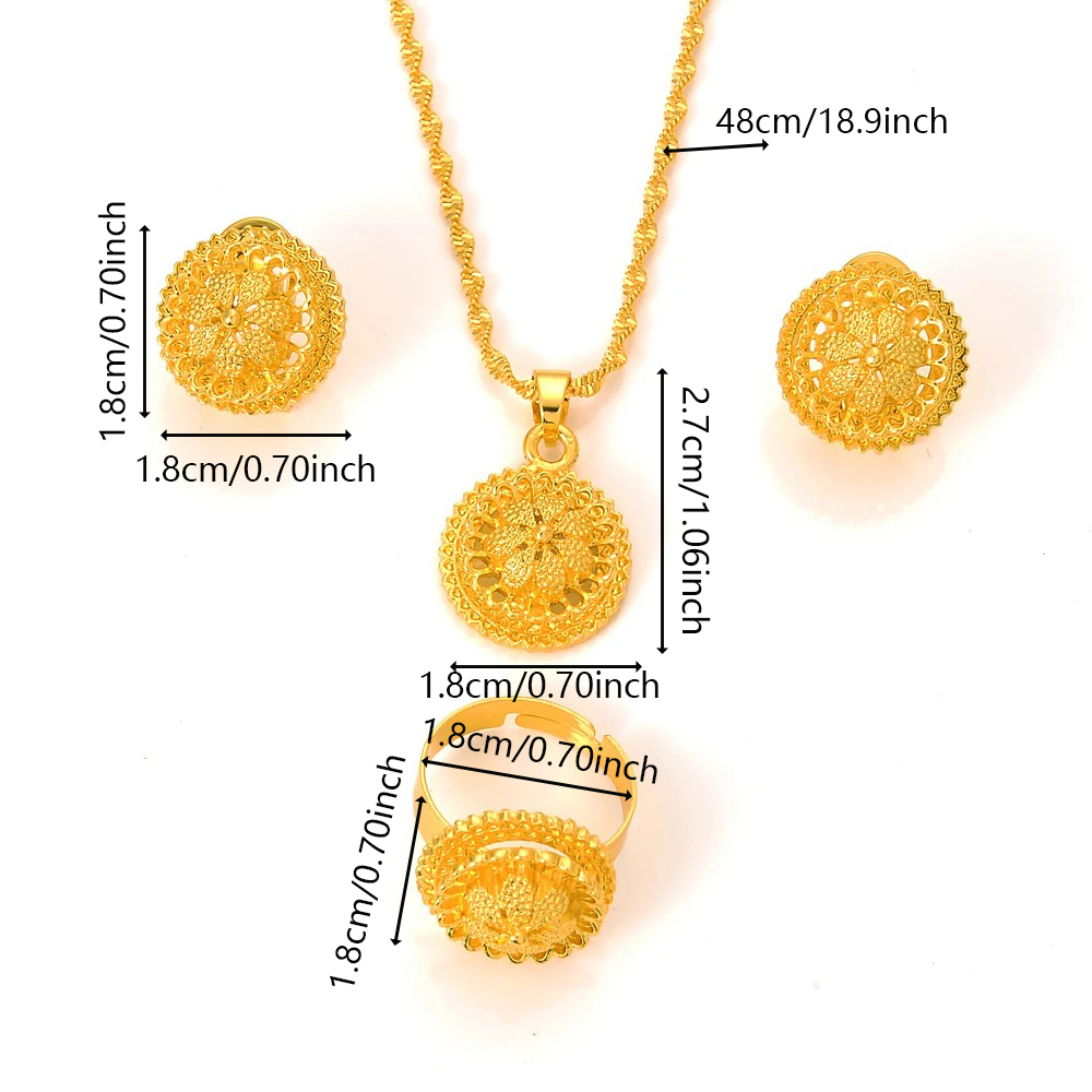 24K Gold-Plated Floral Women's - Women Accessories Dubai recension och pris