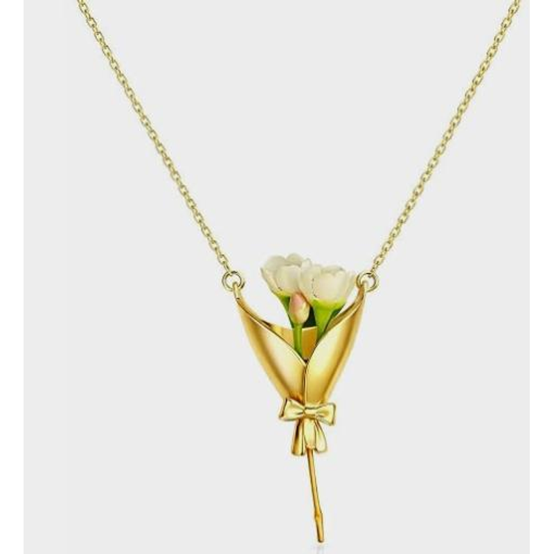 Flower Holder Necklace 2026 DI - Women Accessories Bouquet recension och pris