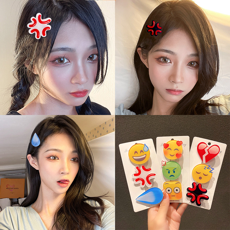 Fashion Emojied Hairpin Speech - Women Accessories Dropshipping recension och pris
