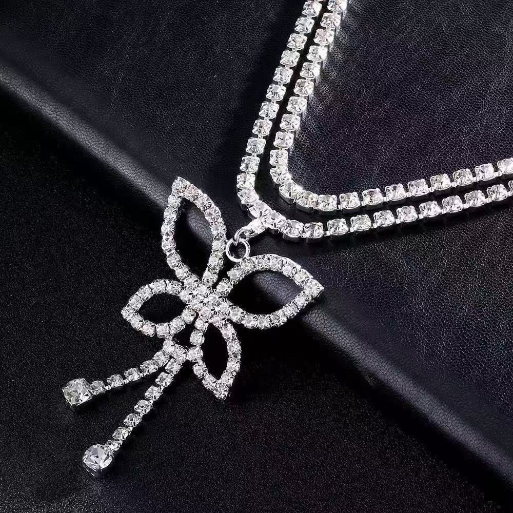 Luxury Rhinestone Double Chain - Women Accessories Dropshipping recension och pris