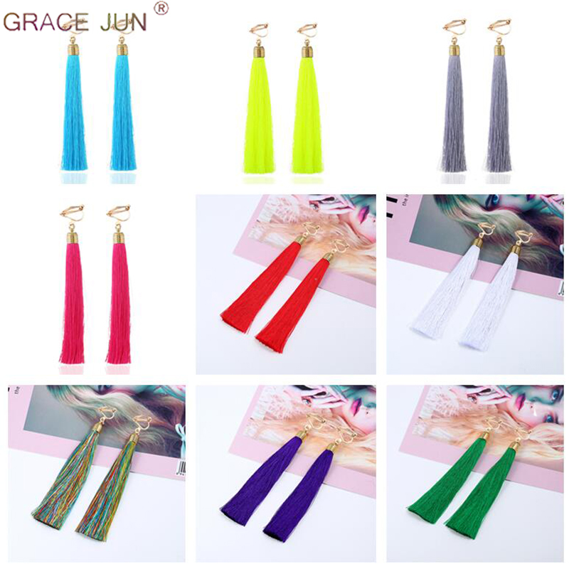 12cm&5.1'' Long Tassel Fiber C - Tassel Earrings Boho recension och pris