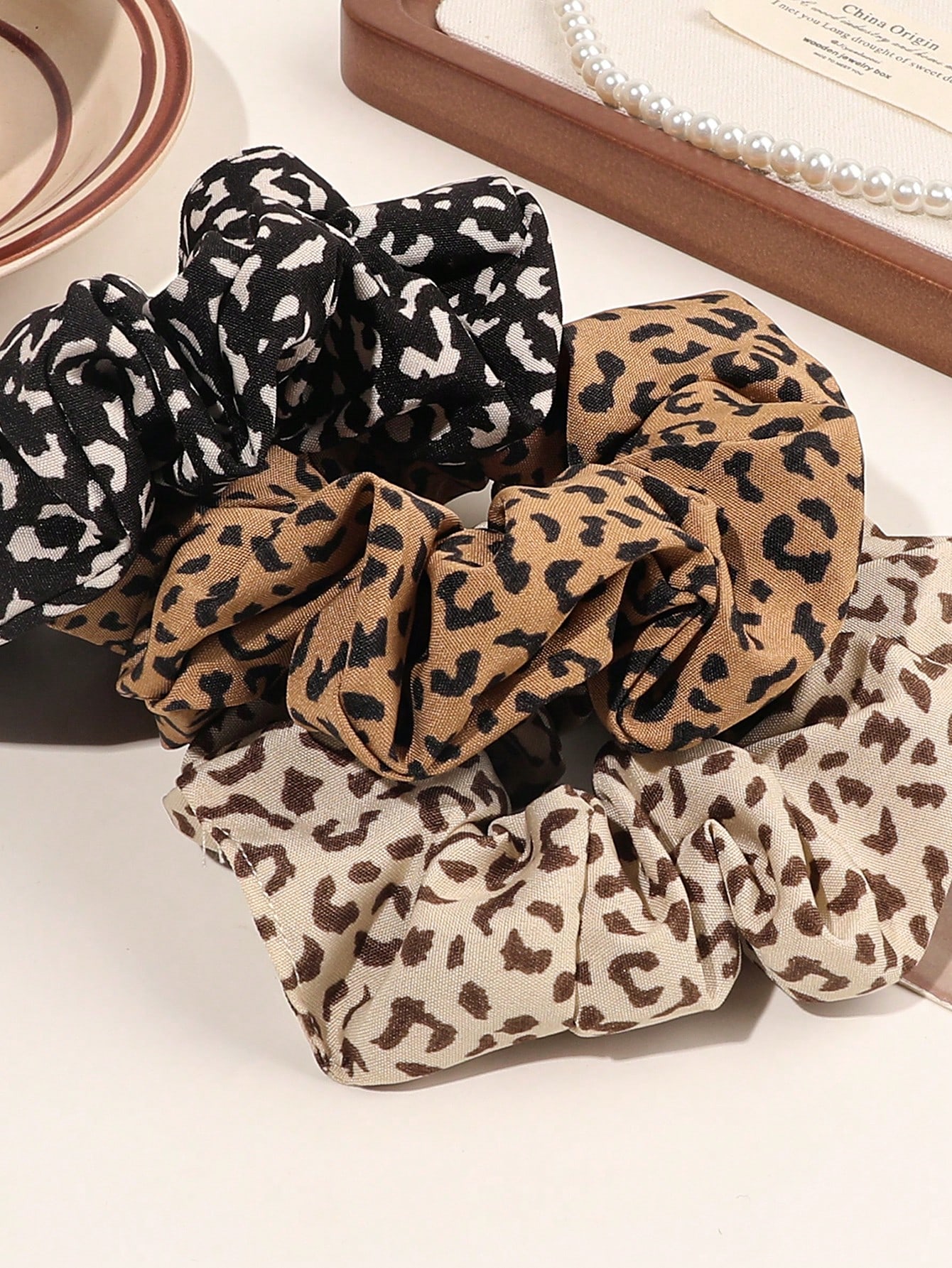 3/6/12PCS Leopard Velvet and S - Hair Tie Velvet recension och pris