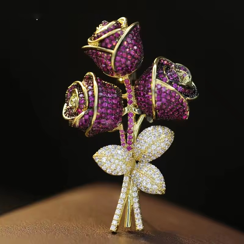 OKILY Luxury Artificial Red Co - Women Accessories Bouquet recension och pris