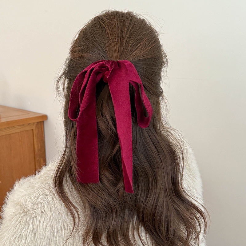 Cute Red Black Velvet Ribbon B - Hair Tie Velvet recension och pris