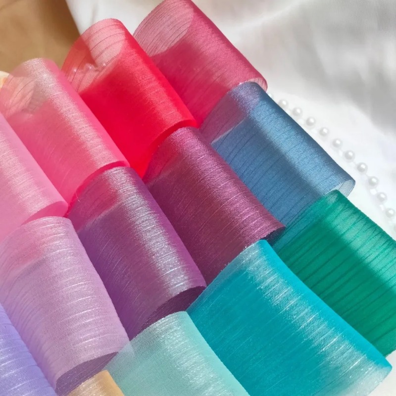 5M Pleated Chiffon Ribbon 6cm  - Women Accessories Bouquet recension och pris