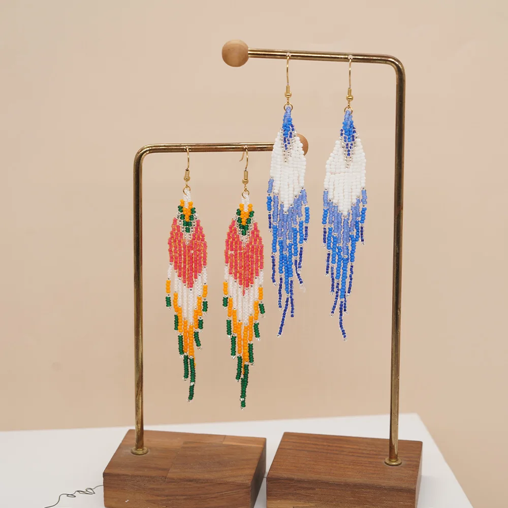 Beaded earrings Tassel Origina - Tassel Earrings Boho recension och pris