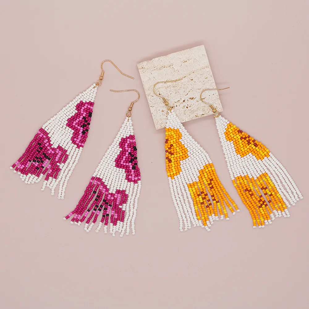 Beaded earrings Tassel Origina - Tassel Earrings Boho recension och pris