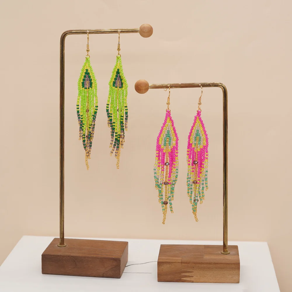 Beaded earrings Tassel Origina - Tassel Earrings Boho recension och pris