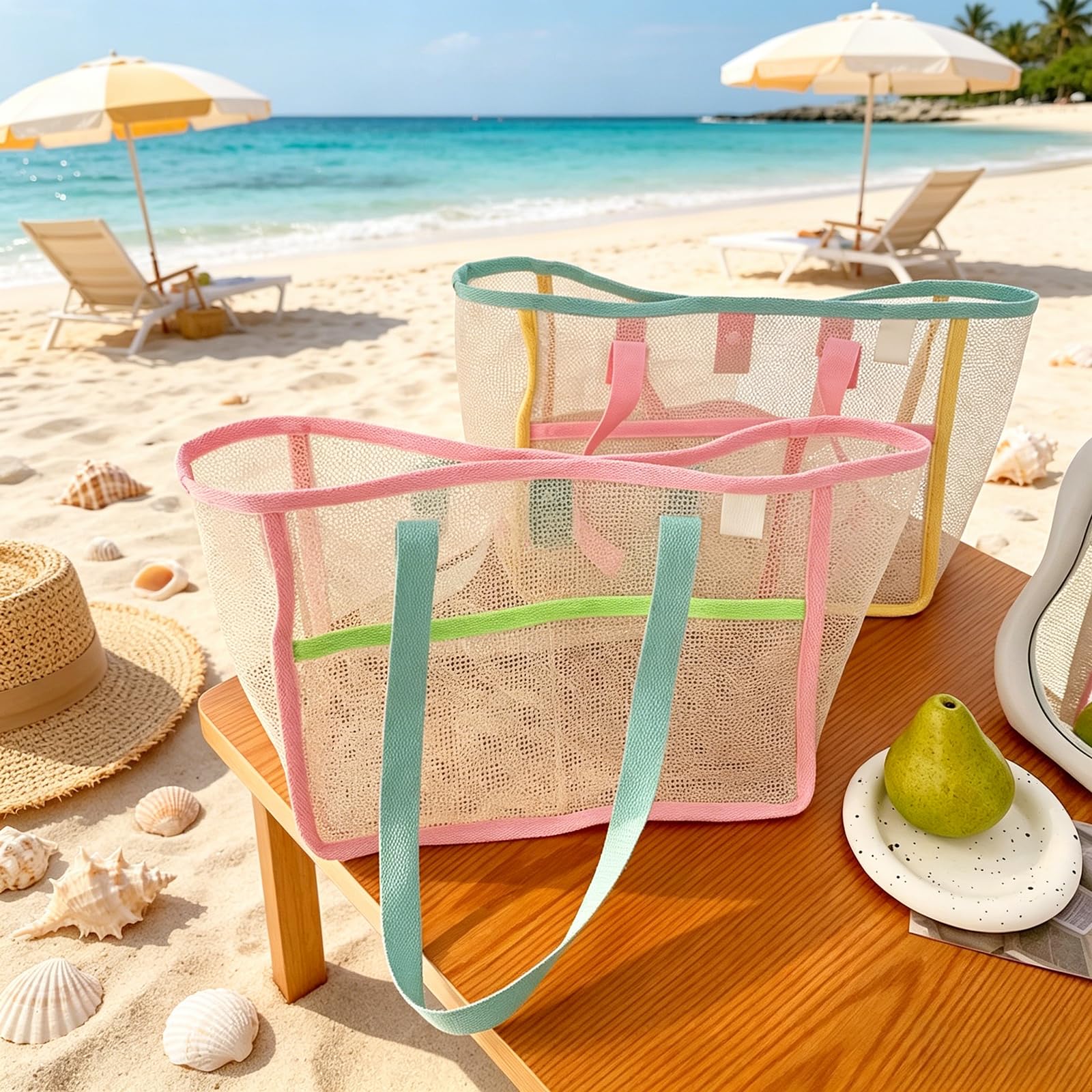 Beach Bags for Women Colorful  - Women Accessories Bag recension och pris