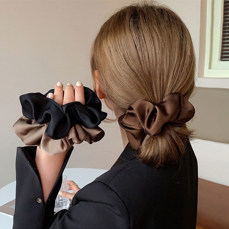 Korean Woman Big Elegant Silk  - Hair Tie Velvet recension och pris