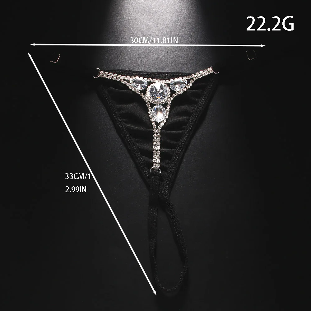 Sexy Round Rhinestone Thong Ad - Women Accessories Dropshipping recension och pris