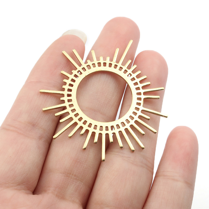 5pcs/lot Raw Brass Sun Burst C - Tassel Earrings Boho recension och pris