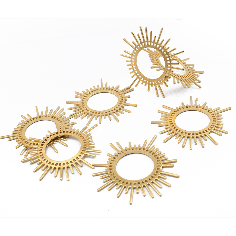 5pcs/lot Raw Brass Sun Burst C - Tassel Earrings Boho recension och pris
