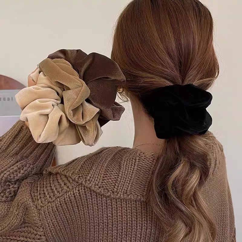 1-4PCS Women Hair Scrunchies V - Hair Tie Velvet recension och pris
