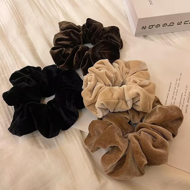 1-4PCS Women Hair Scrunchies V - Hair Tie Velvet recension och pris