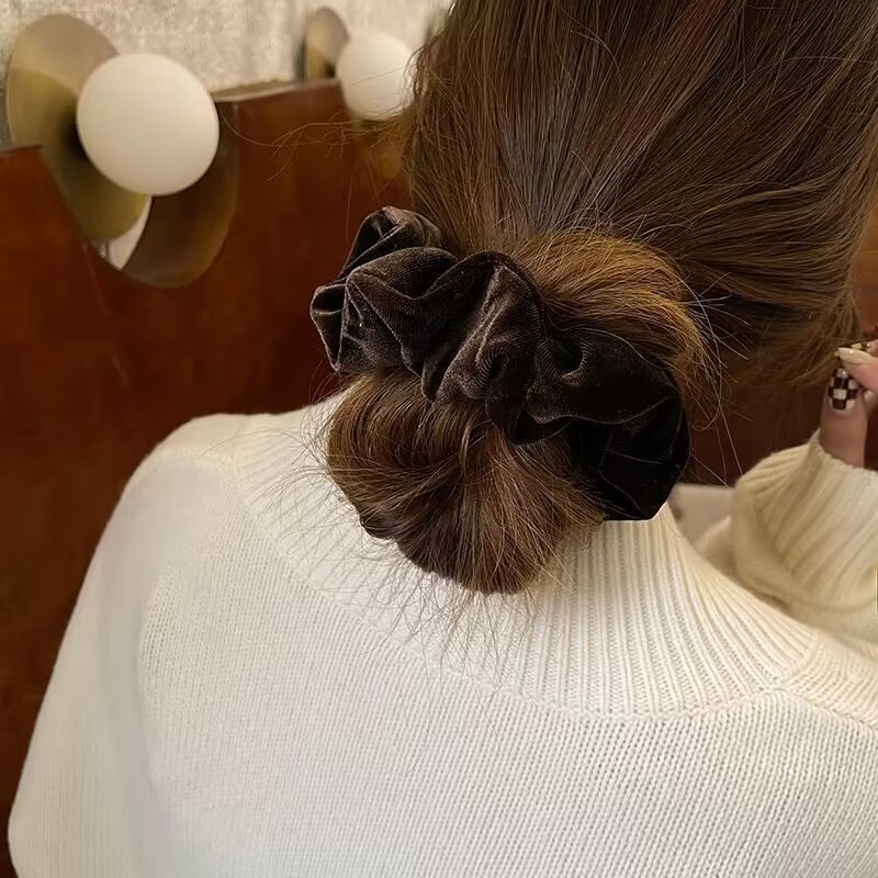 1-4PCS Women Hair Scrunchies V - Hair Tie Velvet recension och pris