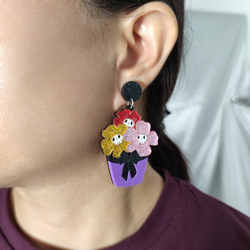 KUGUYS Halloween Skull Skeleto - Women Accessories Bouquet recension och pris