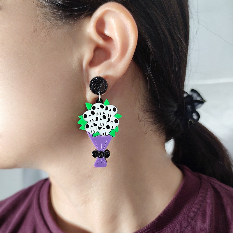 KUGUYS Halloween Skull Skeleto - Women Accessories Bouquet recension och pris
